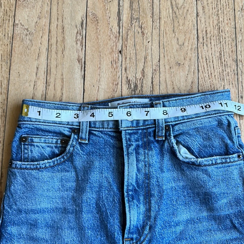 Reformation Jeans Cynthia High Rise Straight Jeans Size 23 - Picture 10 of 11